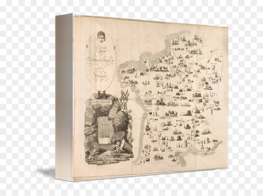 Svg Black And White Stock France Drawing Vintage - Food Origin Map France, HD Png Download - france map png