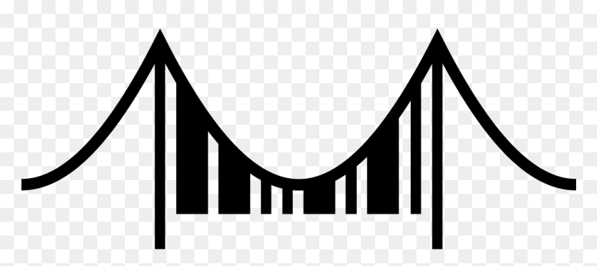 Wikidata Morese Code Logo Suspension Bridge - Suspension Bridge Clipart, HD Png Download - bridge logo png
