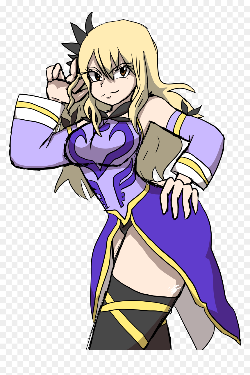 Cartoon, HD Png Download - fairy tail lucy png