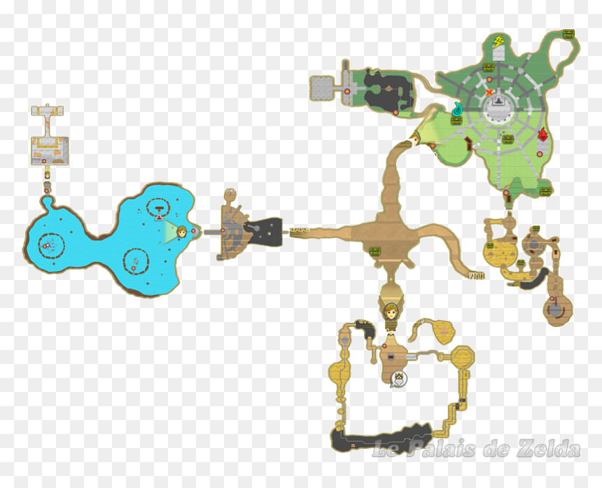Map Of The Lanayru Area - Skyward Sword Map, HD Png Download - skyward sword png
