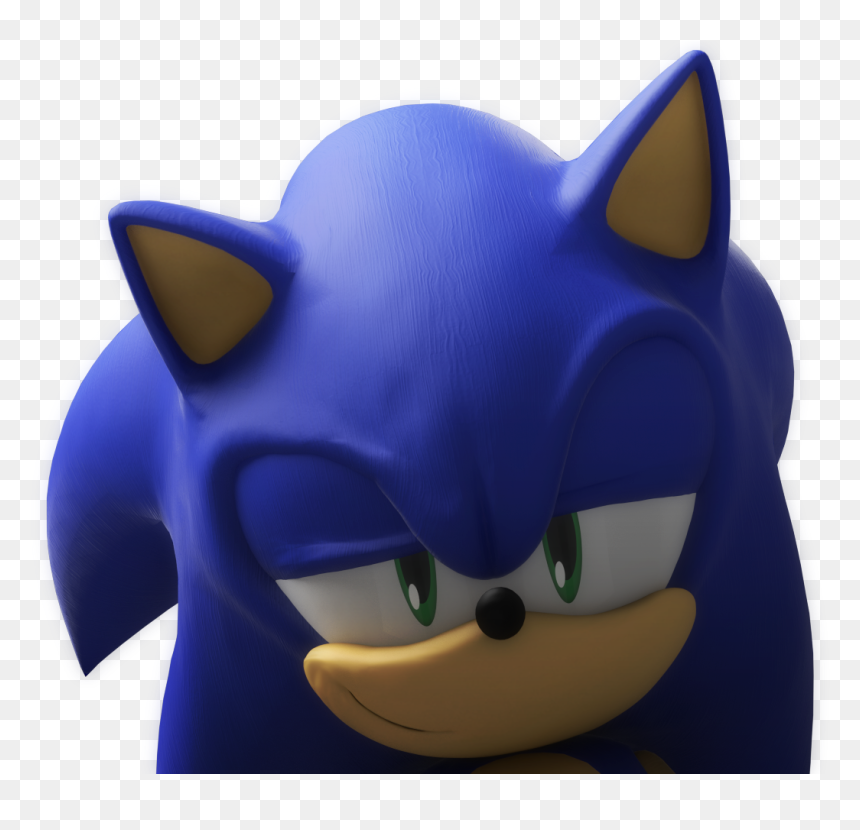Sonic The Hedgehog Smirk, HD Png Download - avgn png