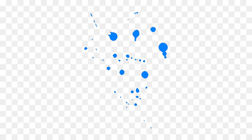 Illustration, HD Png Download - blue paint png