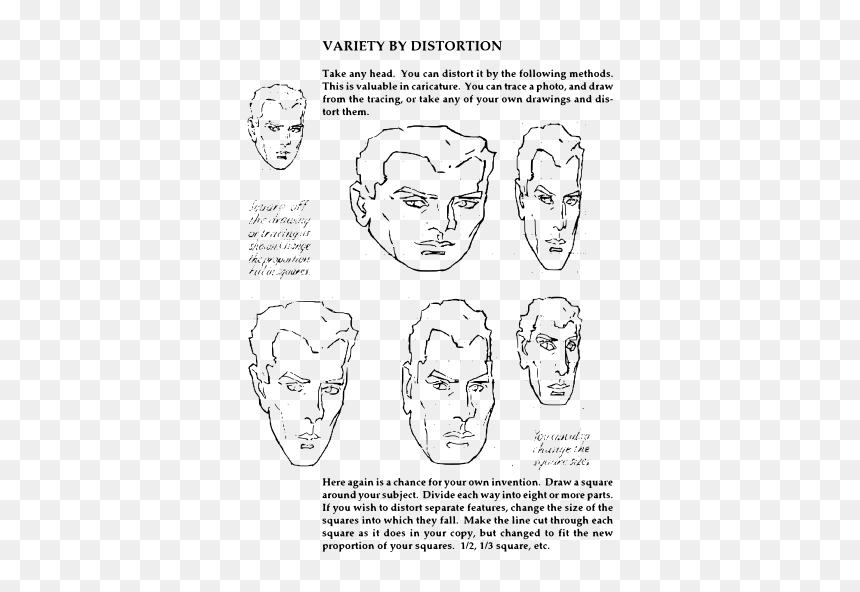 Andrew Loomis Fun With A Pencil, HD Png Download - funny mouth png