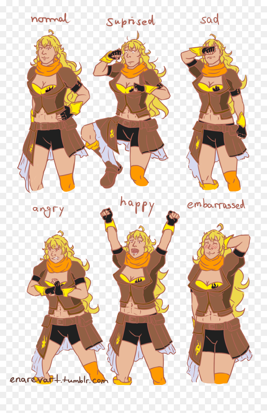Rwby Expressions, HD Png Download - vhv
