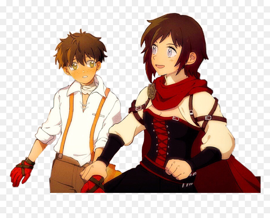 #rwby #rubyrose #oscarpine #rosegarden #freetoedit - Cartoon, HD Png Download - ruby rose rwby png