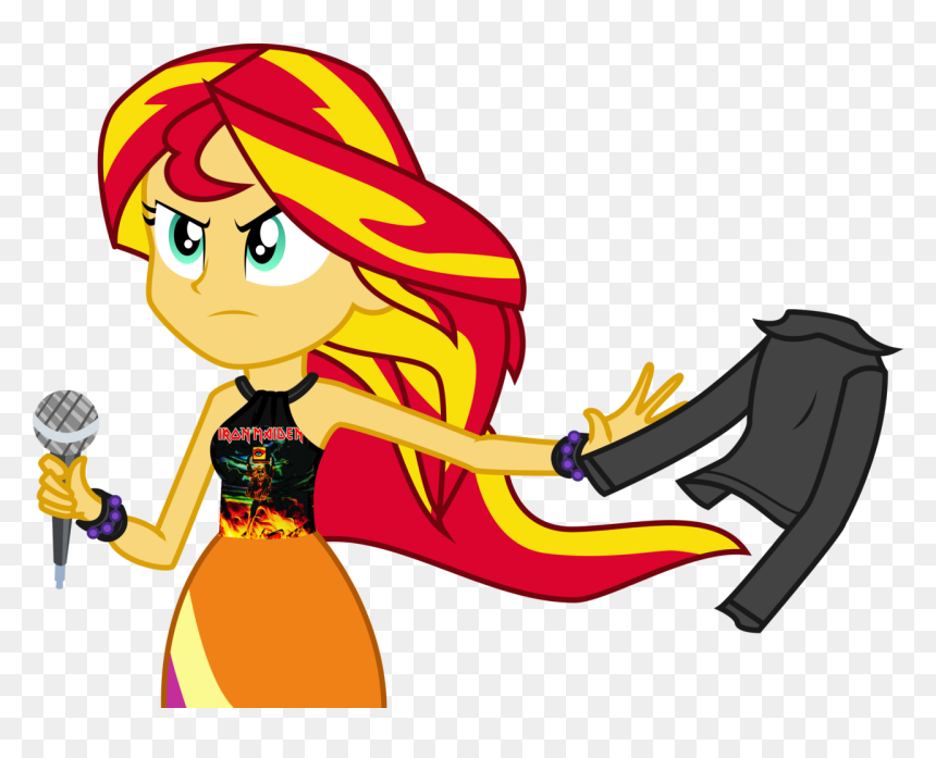 Artist Needed, Edit, Equestria Girls, Iron Maiden, - Mlp Equestria Girl Sunset Shimmer, HD Png Download - iron maiden png
