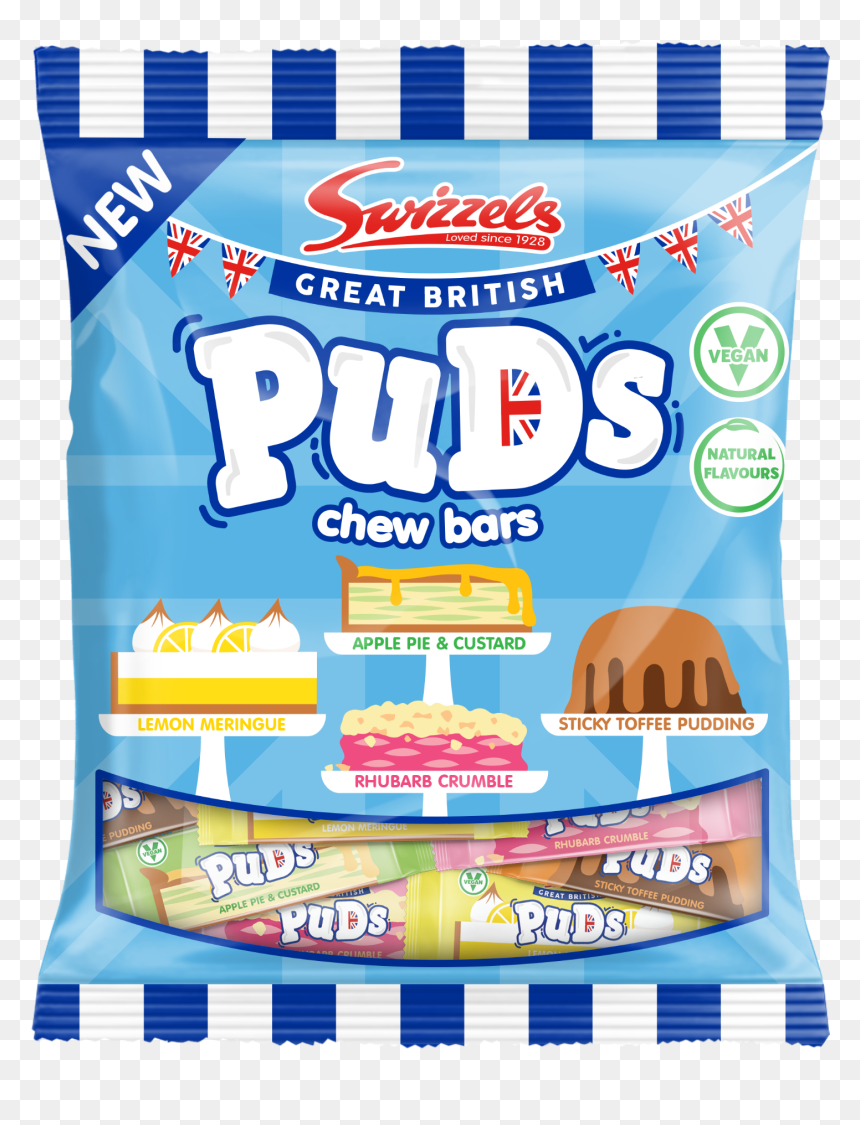 Swizzels Great British Puds, HD Png Download - skittles bag png
