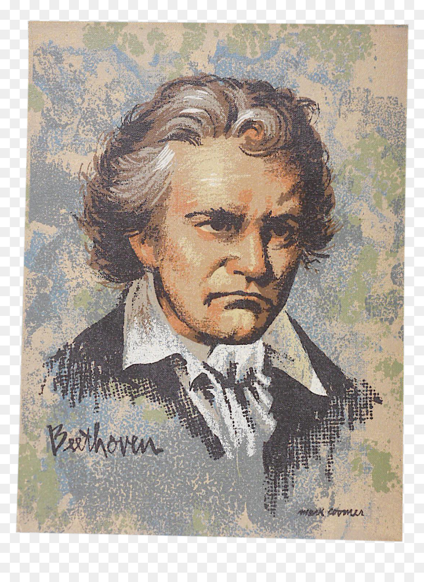Beethoven Drawing Lithograph - Gentleman, HD Png Download - beethoven png