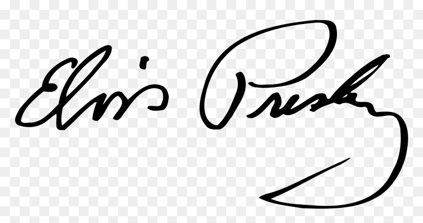 Elvis Presley Signature Logo Png Transparent - Elvis Presley Signature Png, Png Download - elvis presley signature png