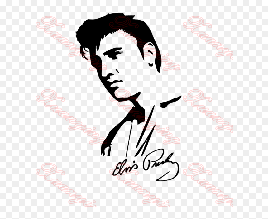 Elvis Clipart Diy - Womens Elvis Presley T Shirt, HD Png Download - elvis presley signature png