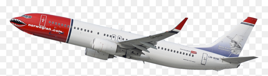 Norwegian Jet - Norwegian Airplane No Background, HD Png Download - commercial airplane png