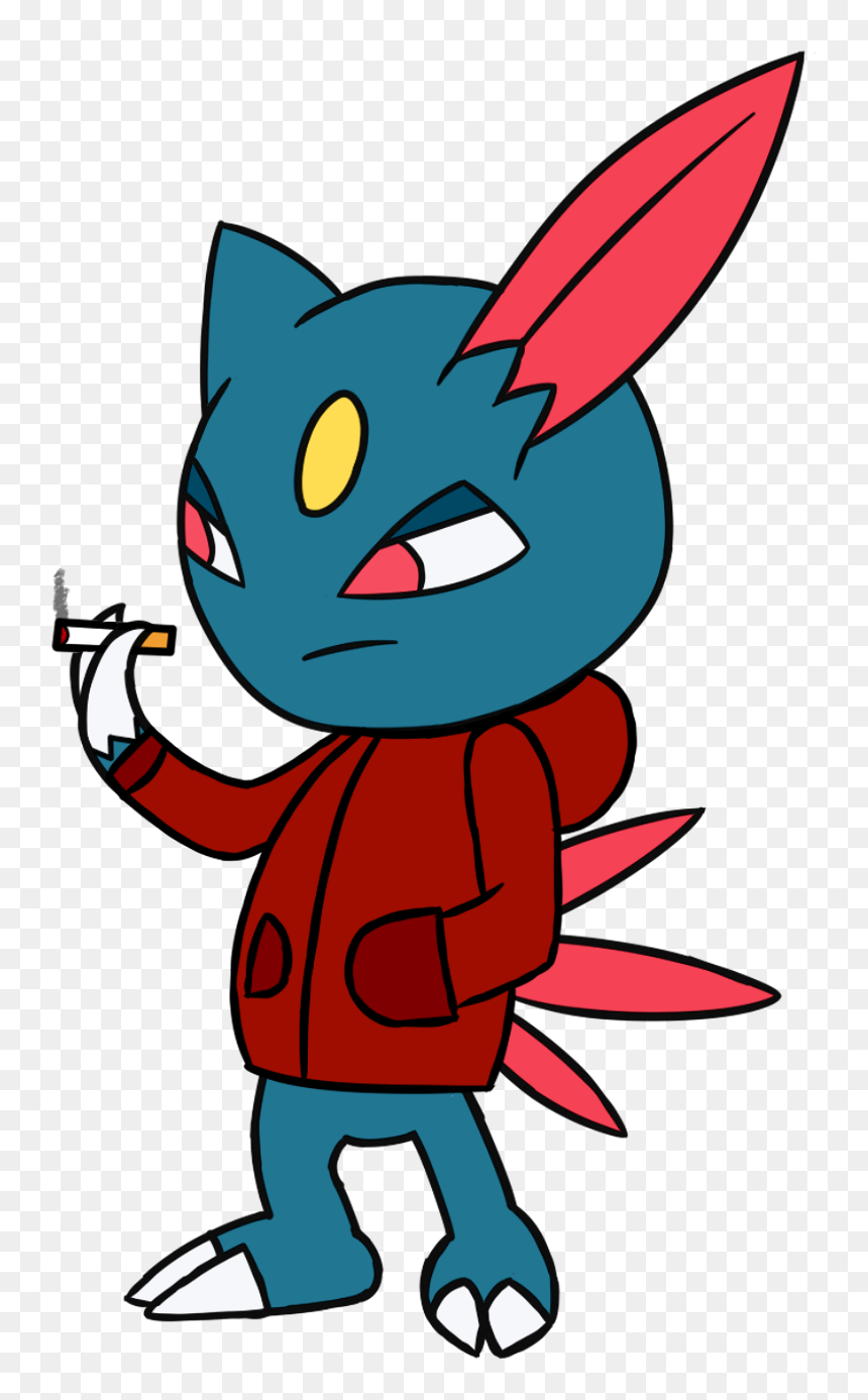 Edgy Boi - Cartoon, HD Png Download - sneasel png