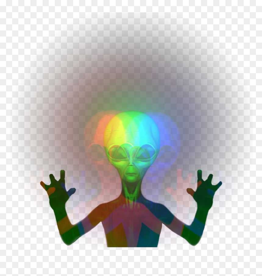 #halloween #glitch #ufo #alien #ovni #ghost - Alien Ghost Png, Transparent Png - ovni png
