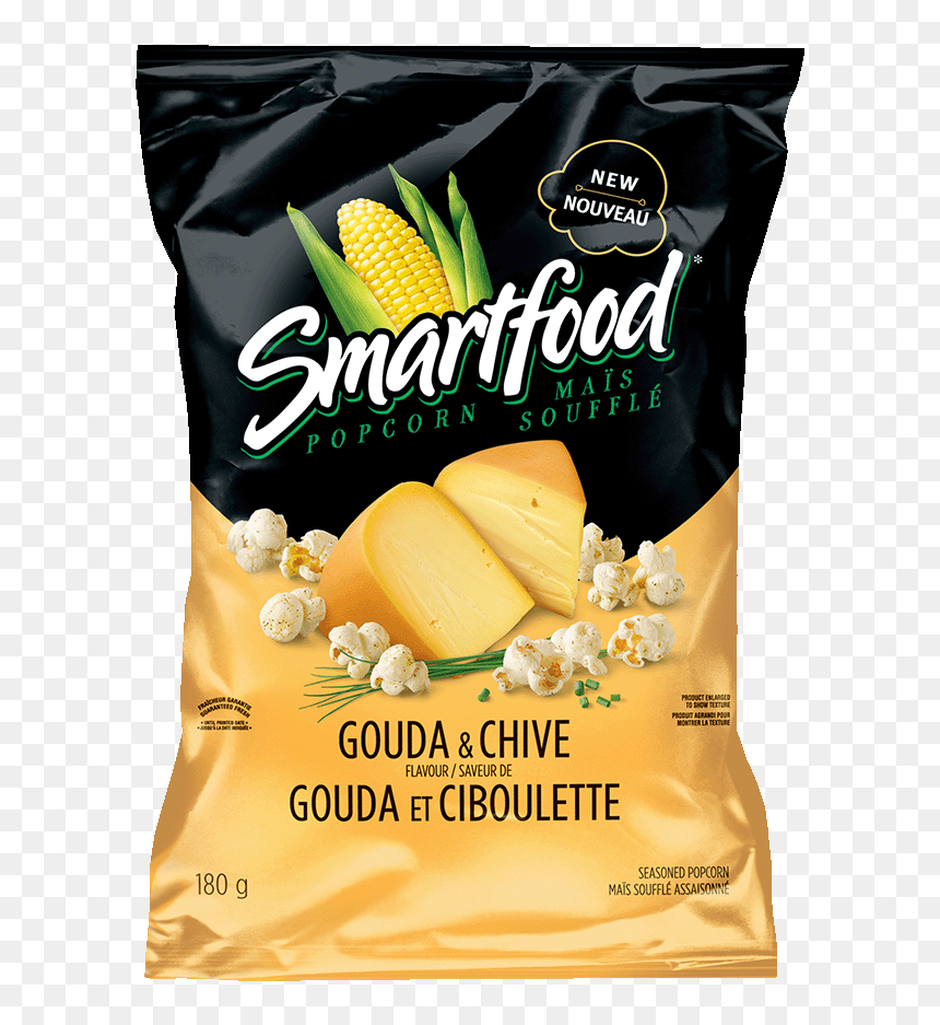Smartfood Popcorn Caramel And Cheddar Mix , Png Download - Smartfood Gouda And Chive, Transparent Png - cheddar png