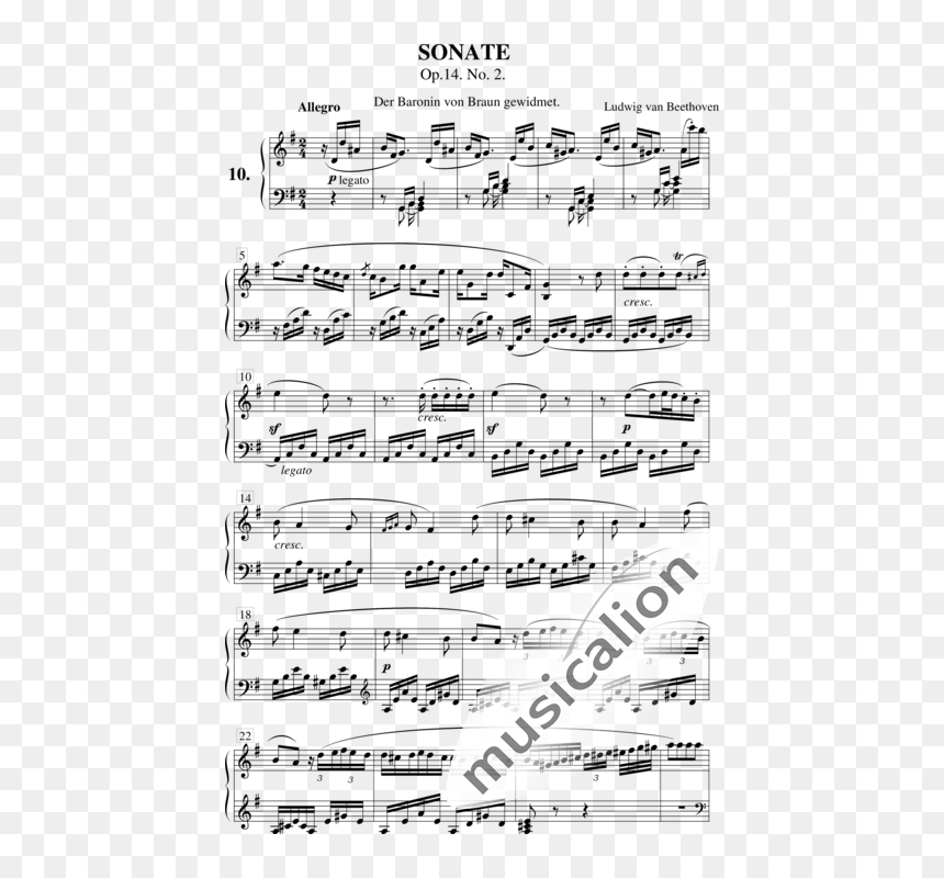 Beethoven, Ludwig Van - Bossa Nova Gitarre Noten, HD Png Download - beethoven png