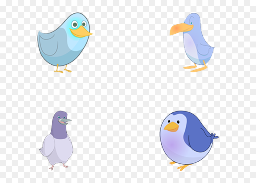 Cute Bird Icon Design - Twitter, HD Png Download - bird icon png