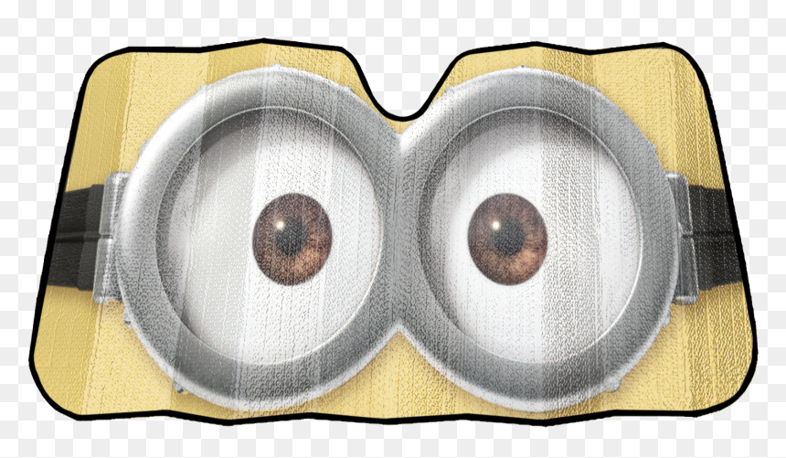 Minions Eyes Png - Windshield Sun Shades, Transparent Png - minion eyes png