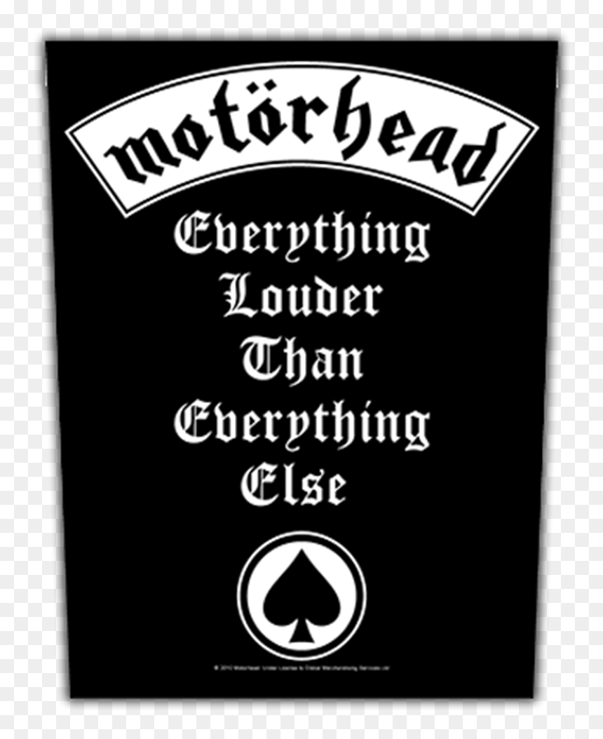 Motorhead Poster Everything Louder, HD Png Download - motorhead logo png