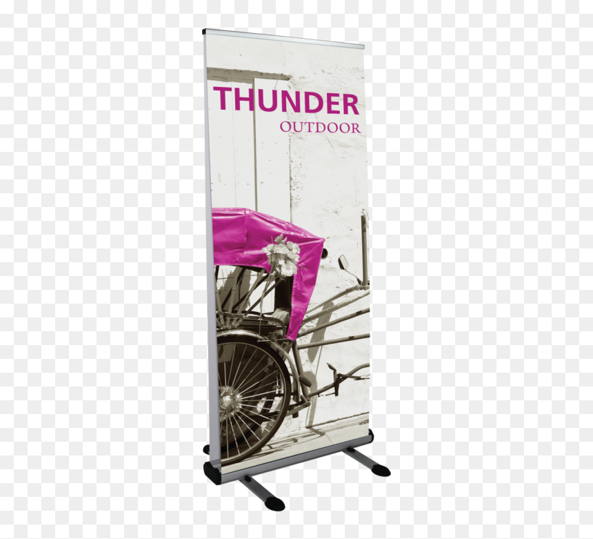 Thunder Outdoor Banner Stand, HD Png Download - retractable banner png