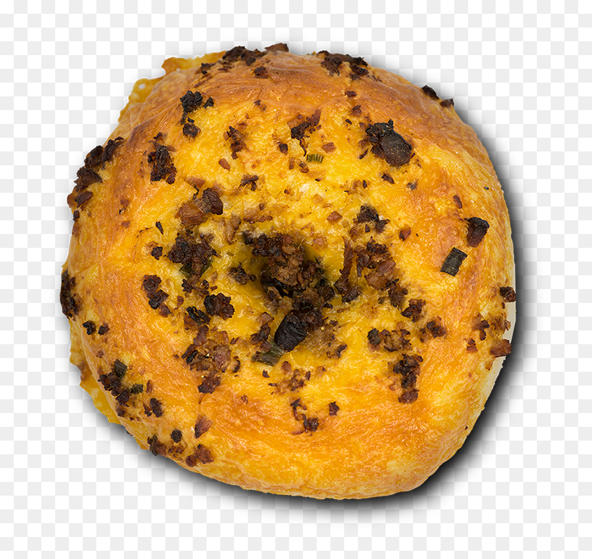 Bagel Bacon Cheddar Chive - Blazing Bagels, HD Png Download - cheddar png
