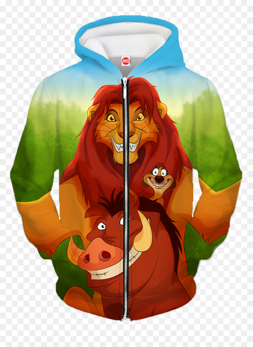 Hakuna Matata Zip Up Hoodie , Png Download - Lion King Selfie, Transparent Png - hakuna matata png