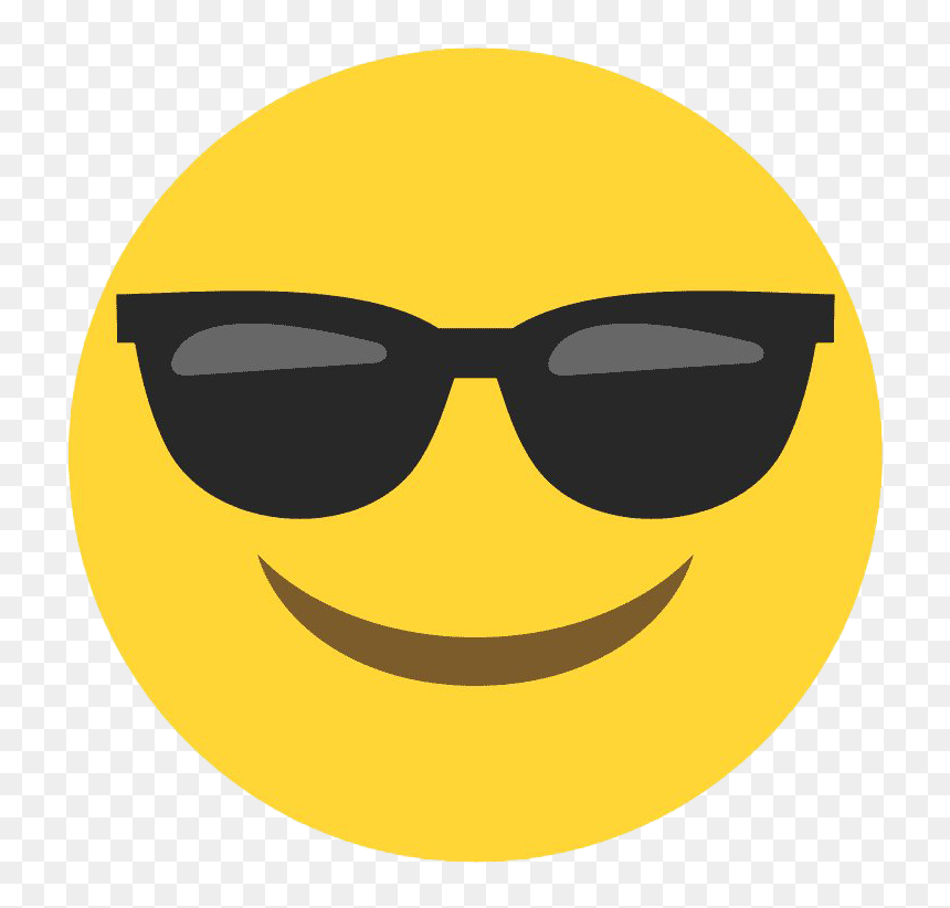 Sunglasses Emoji Png Background - Emoji Oculos De Sol, Transparent Png - sunglass emoji png