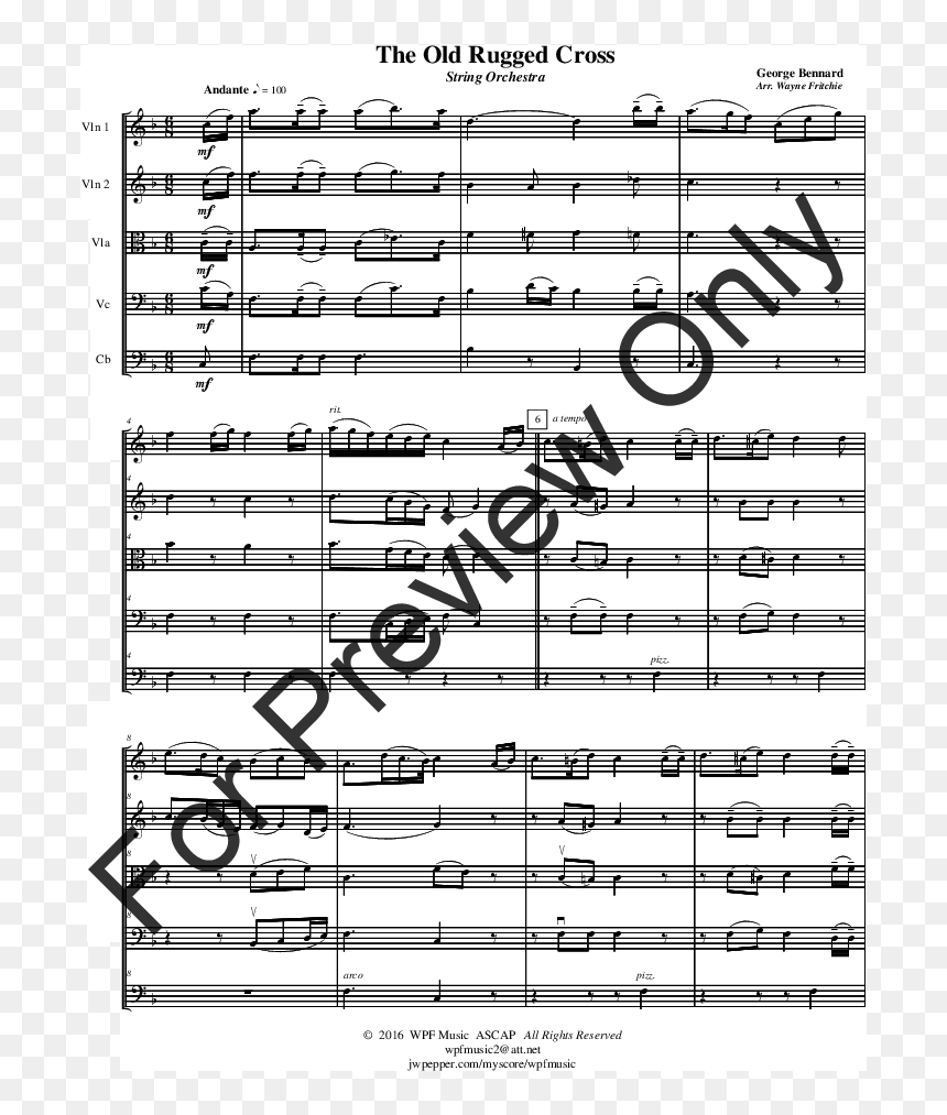 Sheet Music, HD Png Download - rugged cross png
