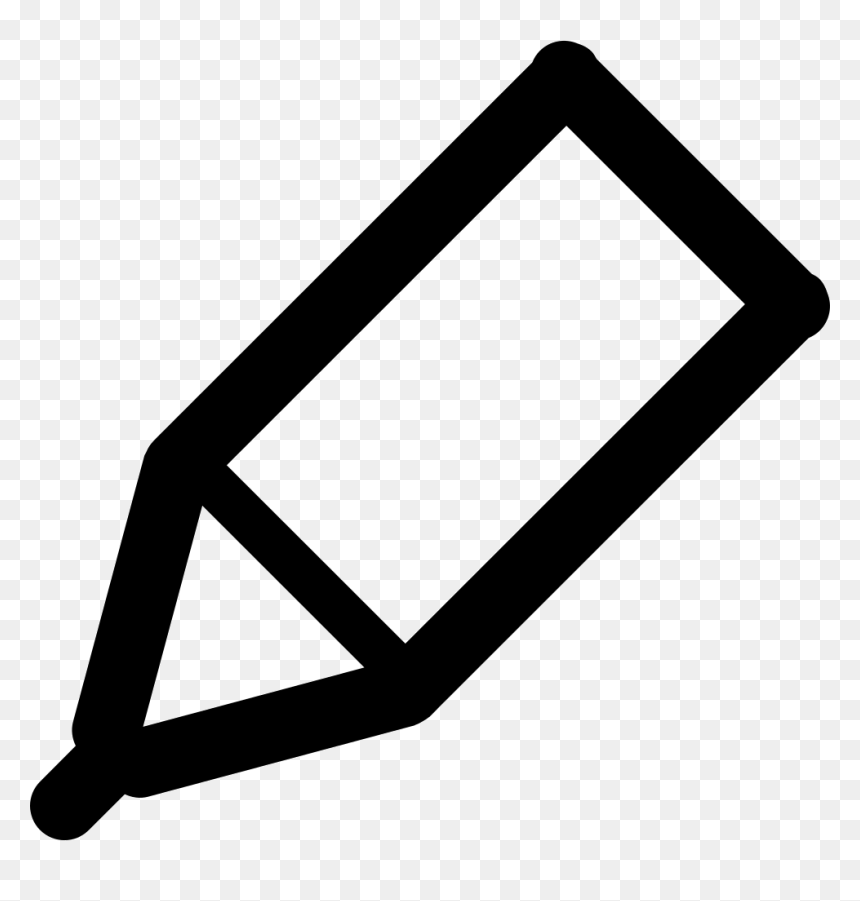Rough Pencil - Edit Image Icon Transparent Background, HD Png Download - white pencil png