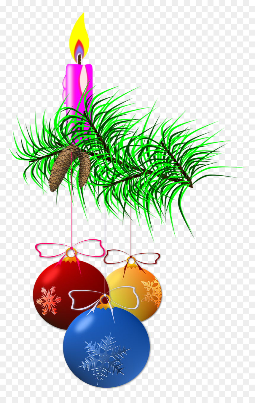 Christmas Ornament, HD Png Download - christmas candles png
