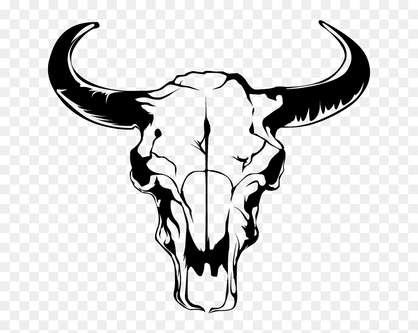Scary Skull Guitarist Pickup Dokken Mr - Bull Skull, HD Png Download - skull bandana png
