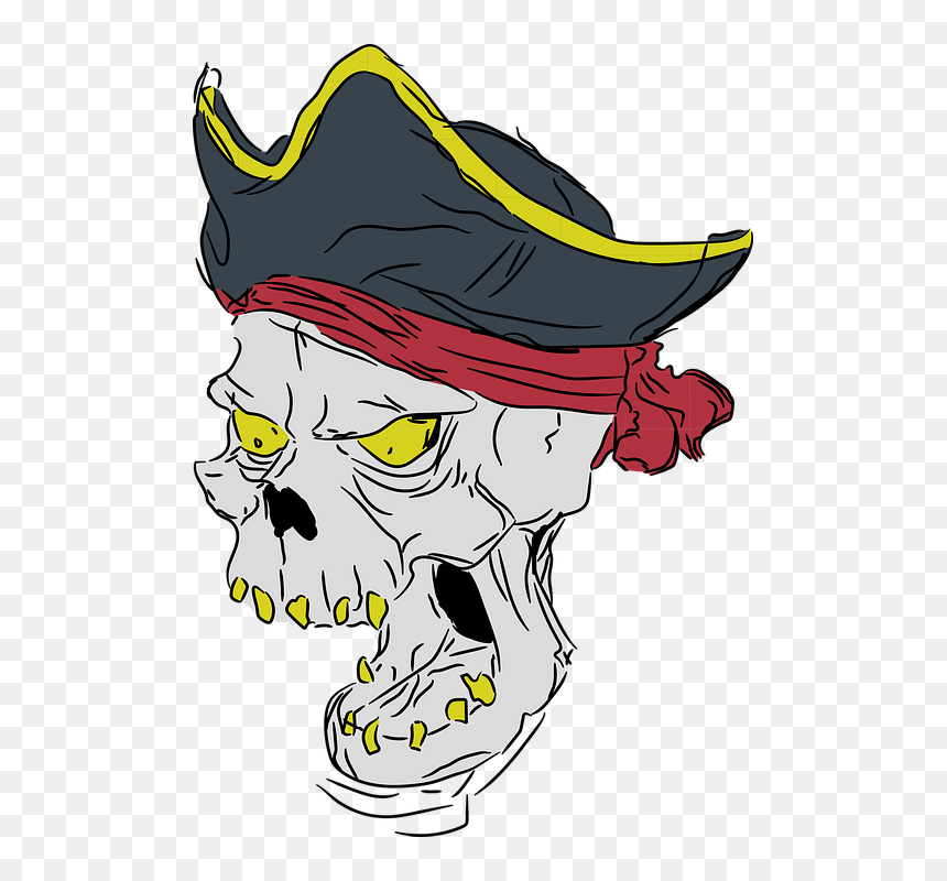 Cartoon, HD Png Download - skull bandana png