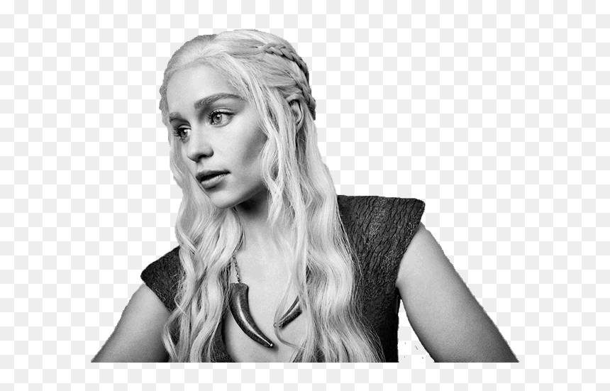 Daenerys Targaryen Transparent Images - Daenerys Targaryen Black And White, HD Png Download - targaryen png