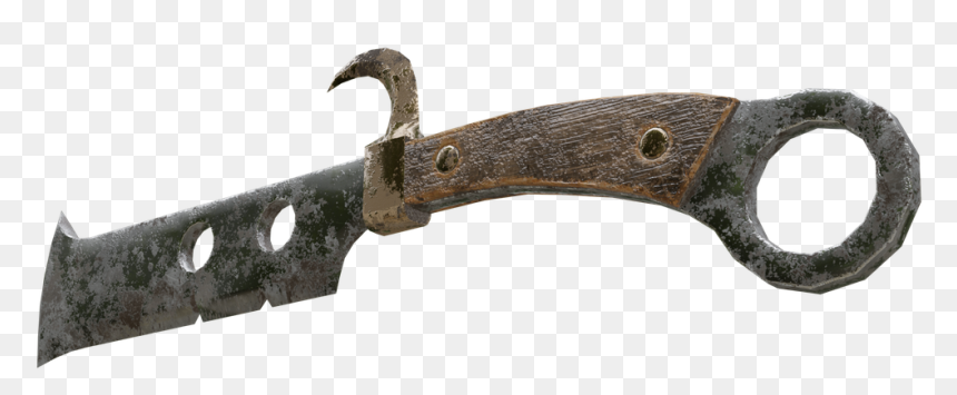 Old Knife With Hook - Blade, HD Png Download - magic staff png