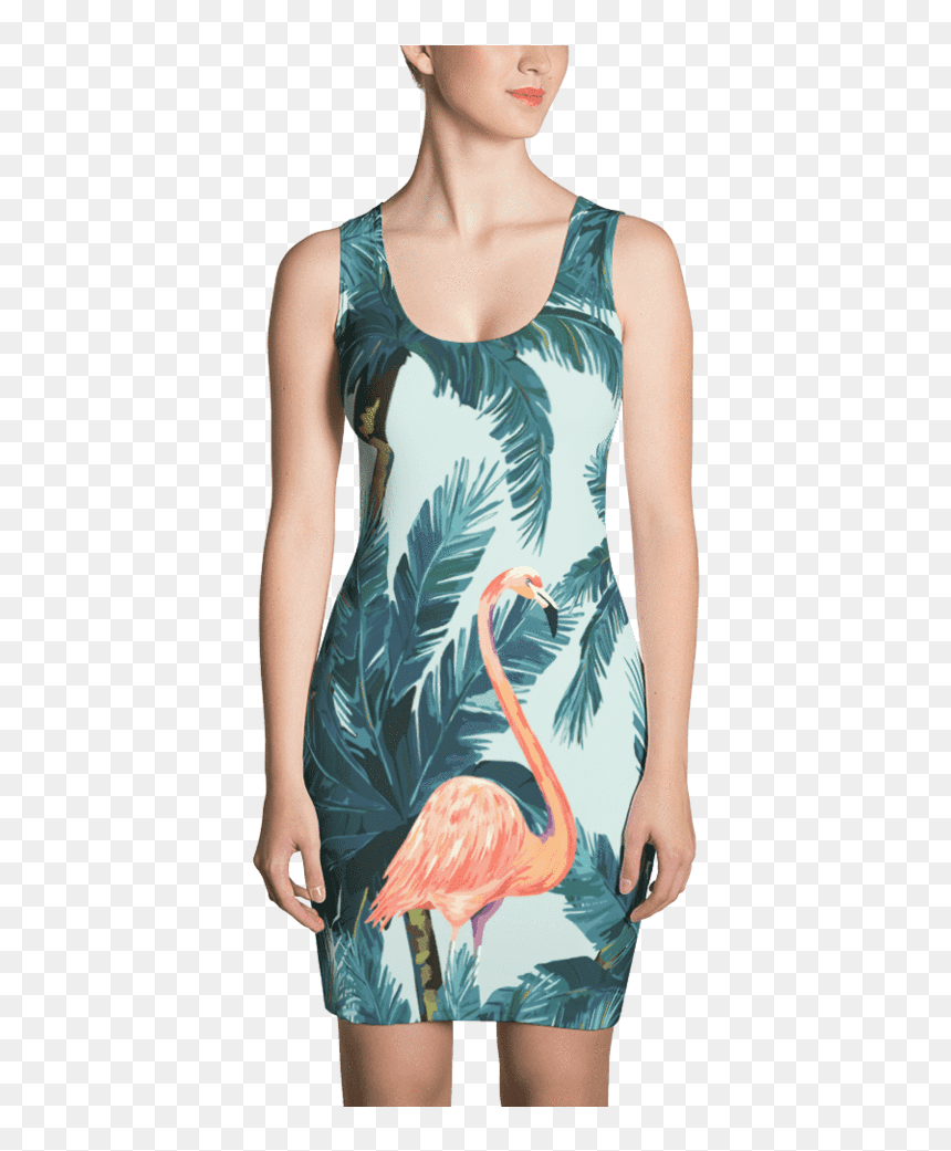 Tropical Island Dress - Black Dress With White Pinstripes, HD Png Download - tropical island png