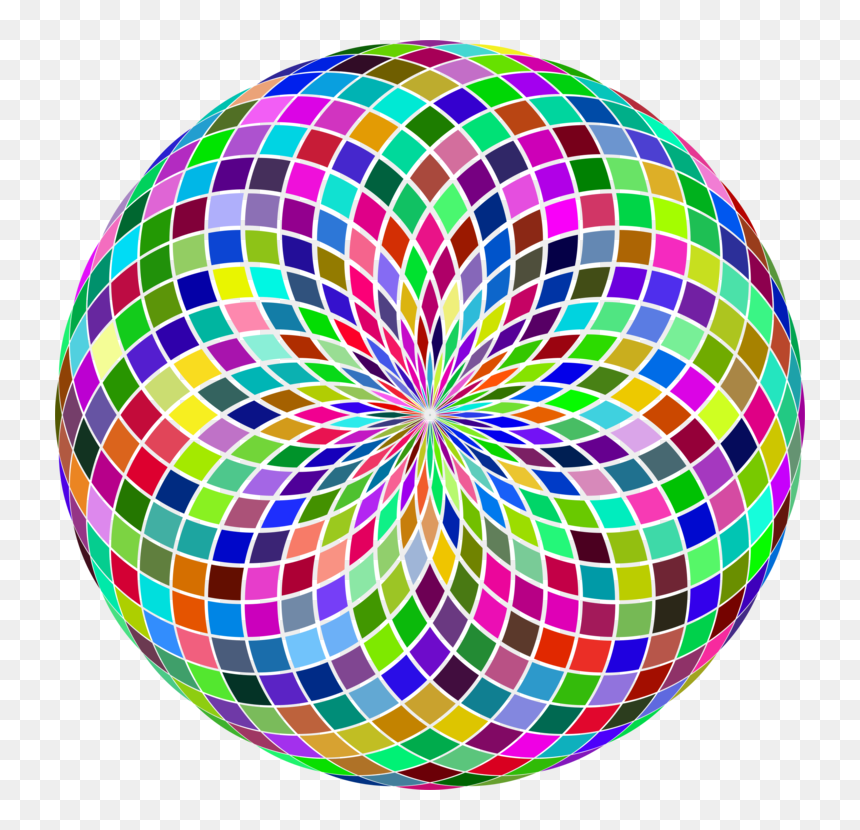 Circle,line,symmetry - Circle, HD Png Download - icosahedron png