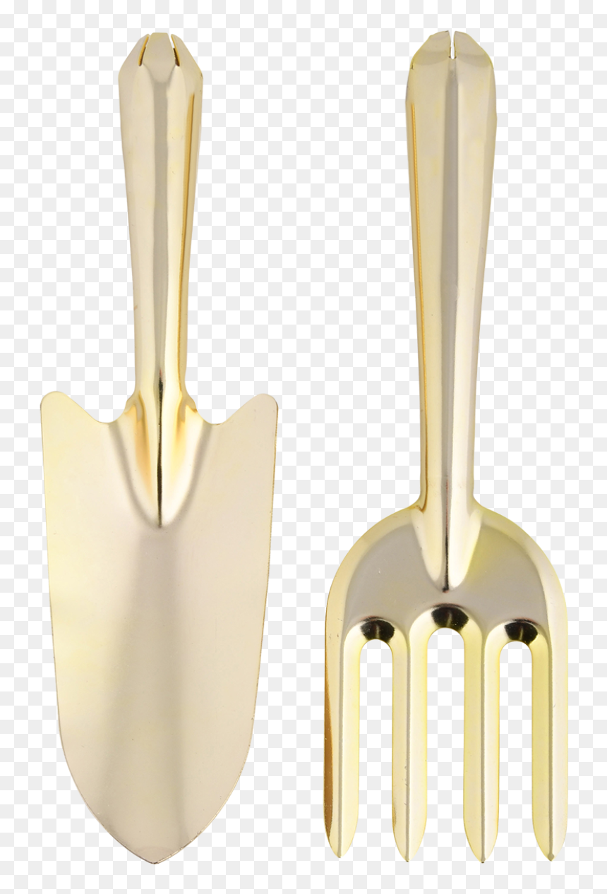 Golden Garden Tools Set/2 - Shovel, HD Png Download - garden tools png