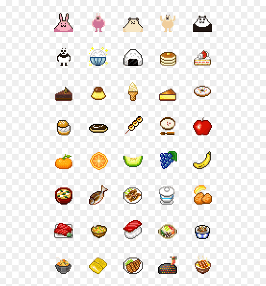 Emoji, HD Png Download - pixel food png