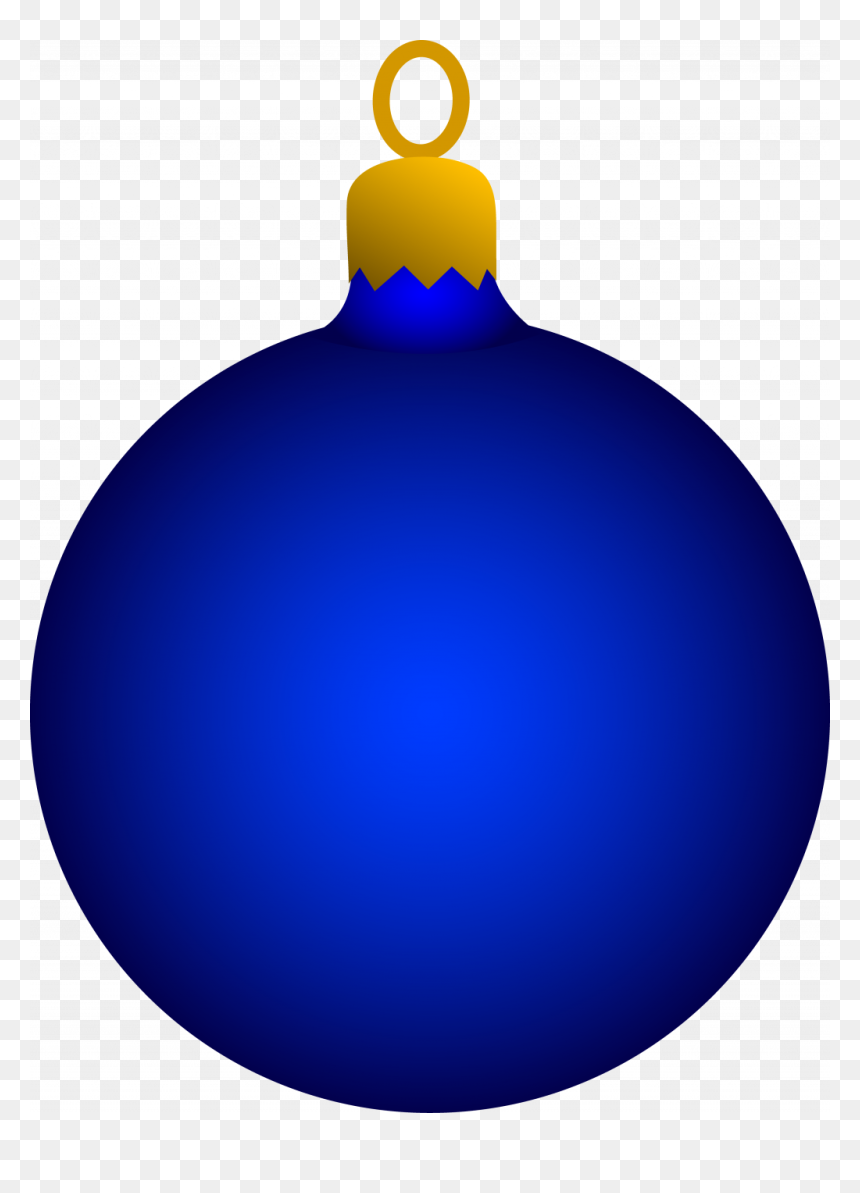 Uncategorized ~ Blue Christmas Tree Ornament Free Clip - Blue Christmas Ornament Clip Art, HD Png Download - blue ornament png