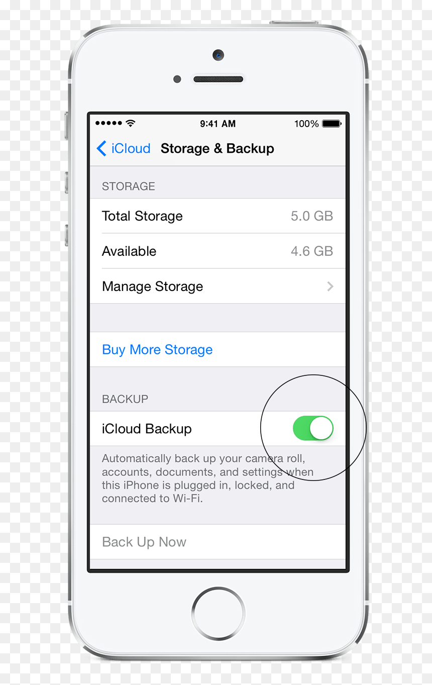 Turn On Icloud Backup Circled - Divvy App All Transactions, HD Png Download - plug emoji png