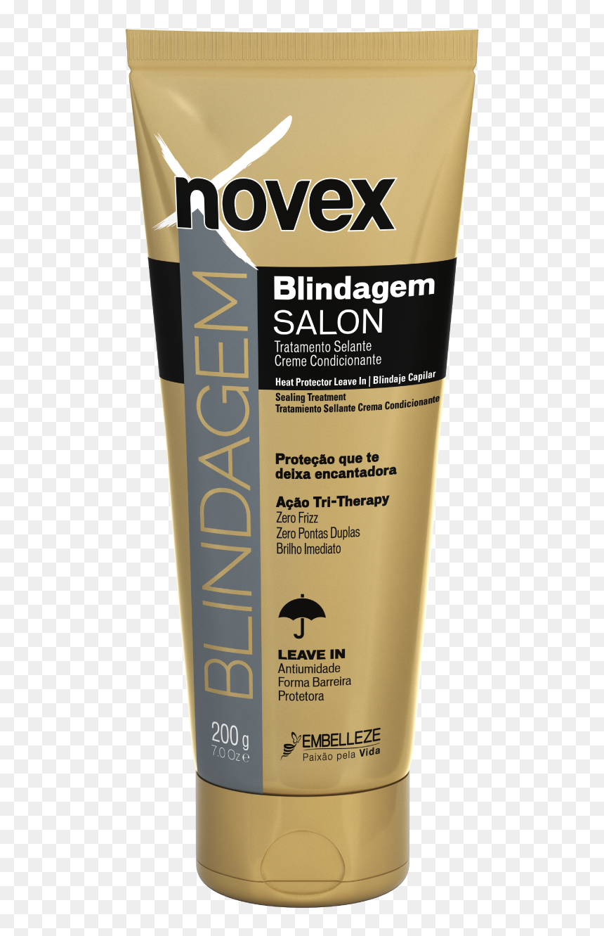 Novex Gold Thermo Protector 200g - Sunscreen, HD Png Download - brilho png