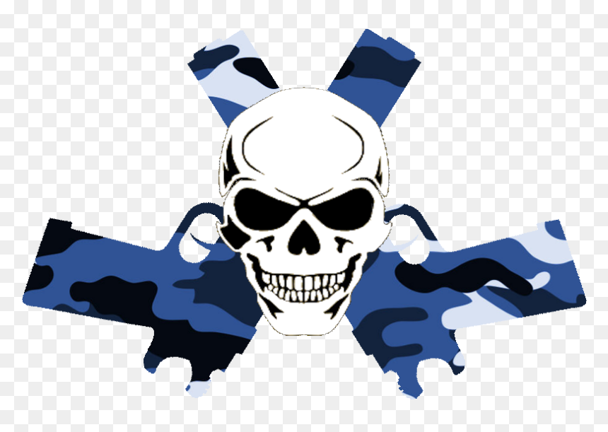 Gun Clipart Skull - Skull And Guns Png, Transparent Png - evil skull and crossbones png