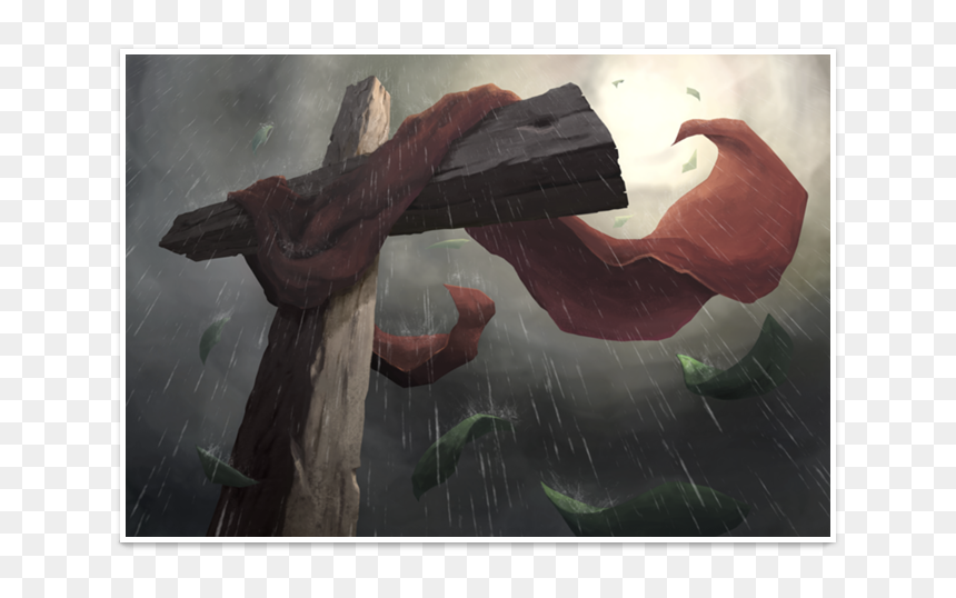 Poster Rugged Cross De Pluma Storena - Visual Arts, HD Png Download - rugged cross png
