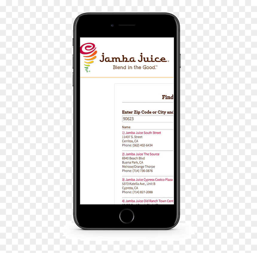 Phone Page - Change The Name Of Your Roku Tv, HD Png Download - jamba juice png