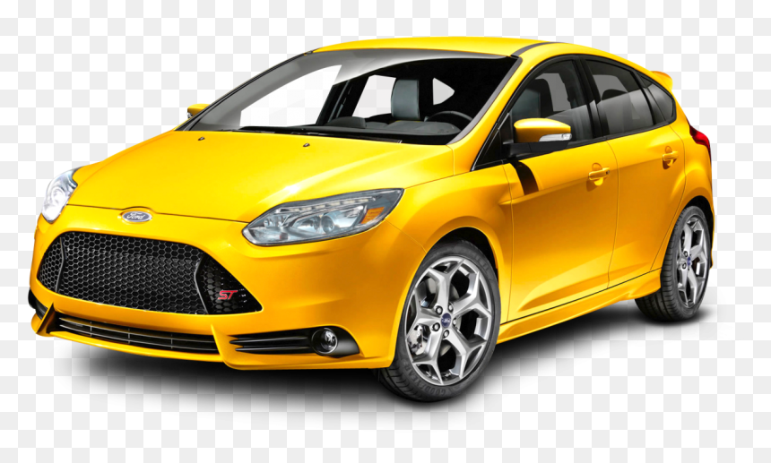Ford Focus Yellow Car Png Image - Yellow Car Png, Transparent Png - ford car png