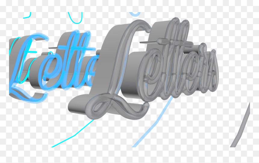 Neon Letters - Illustration, HD Png Download - neon letters png