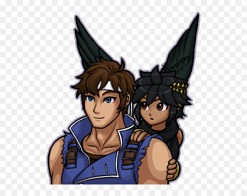 Transparent Bust Of Richter Belmont & Dark Pit - Cartoon, HD Png Download - simon belmont png