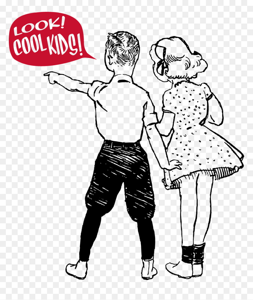 Cool Kids At Thumbs Up - Illustration, HD Png Download - thumps up png