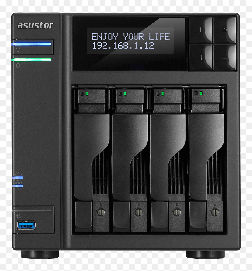 Asustor As3204t 4 Bay, HD Png Download - headphones .png
