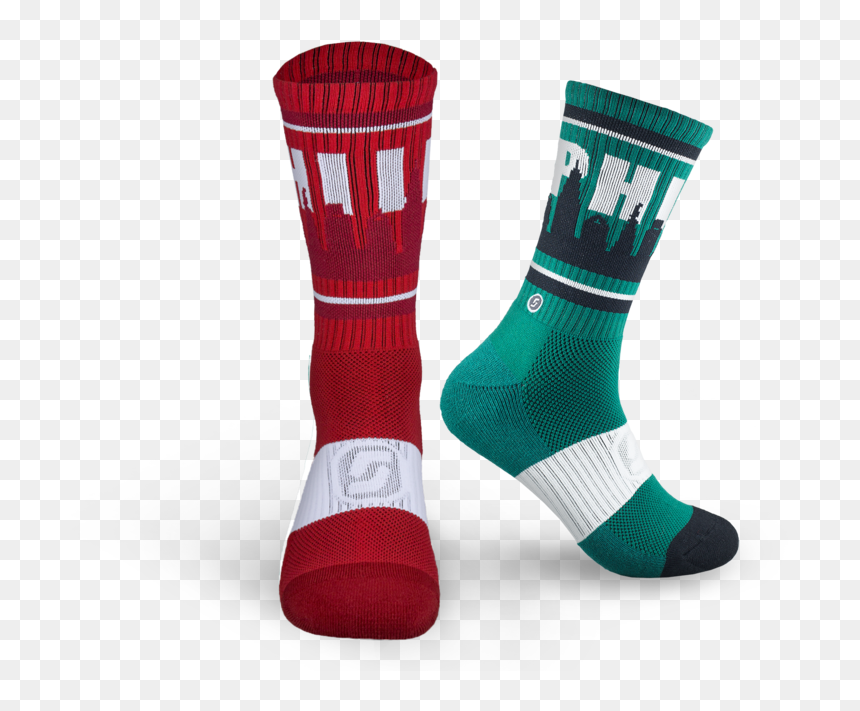 Phi - 2-packs - Sock, HD Png Download - philadelphia skyline png