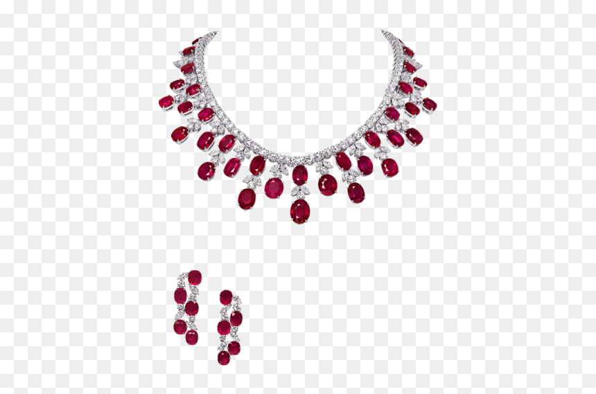 3023792 Set - 1 - Necklace, HD Png Download - rubies png